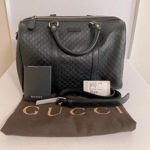 Gucci Microguccissima Boston Satchel Top Handle